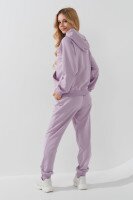 Костюм худи+штаны однотонный детский Dinomin DM2401-1 146 см Лиловый (2000990558459D)  Фото №6
