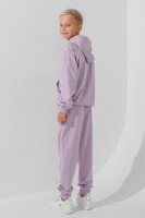 Костюм худи+штаны однотонный детский Dinomin DM2401-1 146 см Лиловый (2000990558459D)  Фото №11