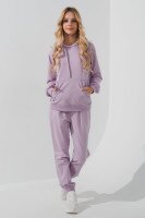 Костюм худи+штаны однотонный детский Dinomin DM2401-1 146 см Лиловый (2000990558459D)  Фото №2