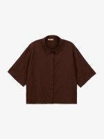Купить Костюм однотонный рубашка+штаны женский GENUA G01111-0006 2XL Коричневый Артикул: 2000999484278 Миниатюра фотографии № 2