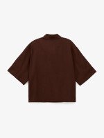 Купить Костюм однотонный рубашка+штаны женский GENUA G01111-0006 2XL Коричневый Артикул: 2000999484278 Миниатюра фотографии № 3