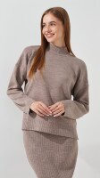 Костюм однотонний жіночий Park karon 10270 One Size Бежевий  Фото №0