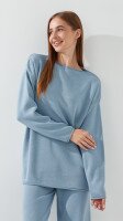 Костюм однотонний жіночий Park karon 10801 One Size Сіро-блакитний  Фото №3