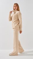 Купити Костюм однотонний жіночий  T105 One Size Бежевий Артикул: 2000999184260 Фото мініатюра № 5