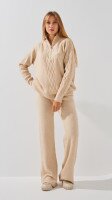 Купити Костюм однотонний жіночий  T105 One Size Бежевий Артикул: 2000999184260 Фото мініатюра № 1