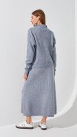 Купити Костюм однотонний жіночий T321 One Size Сірий Артикул: 2000999184291 Фото мініатюра № 4