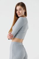 Костюм однотонний жіночий LAWA WTC02301 L Світло-сірий  Фото №5
