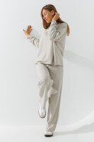 Костюм однотонний жіночий On me Onme-19-K M Бежевий (2000990804730D)  Фото №4