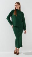 Костюм однотонний жіночий Park karon 10270 One Size Темно-зелений