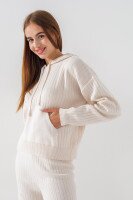 Костюм однотонний жіночий Park karon 10813 One Size Молочний (2000990622716D)  Фото №3