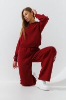 Костюм однотонний жіночий Park karon 10855 One Size Бордовий  Фото №0