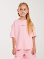 Купить Костюм шорты+футболка для девочки Dinomin 2518 104 см Розовый Артикул: 2000999459856 Миниатюра фотографии № 2