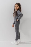 Костюм свитшот+лосины для девочки Benini 251001 116 см Серый  Фото №2