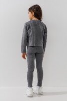 Костюм свитшот+лосины для девочки Benini 251001 116 см Серый  Фото №3
