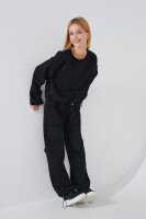 Костюм світшот+штани для дівчинки Benini 241144 176 см Чорний (2000990714848W)  Фото №2