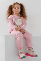 Костюм свитшот+штаны для девочки First Kids 50 92 см Розовый