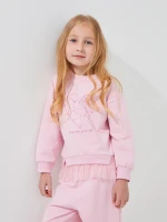 Купить Костюм свитшот+брюки для девочки Baby Show 14705 98 см Розовый Артикул: 2000999521577 Миниатюра фотографии № 4