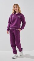 Купити Костюм світшот+штани для дiвчинки LAWA P-GT02303 134 см Фіолетовий Артикул: 2000999382932 Фото мініатюра № 2