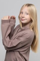 Костюми для дiвчинки (худі+майка+штани) Viollen 2178 176 см Капучино (2000989979227W)  Фото №0