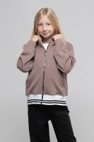 Костюми для дiвчинки (худі+майка+штани) Viollen 2178 176 см Капучино (2000989979227W)  Фото №1
