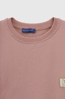 Костюм футболка + шорты однотонный женский Poncik 24126 S Пудровый (2000990609335S)  Фото №8