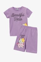 Костюм футболка+шорти для дівчинки Baby Show 16490 92 см Бузковий  Фото №5