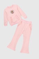 Костюми для дiвчинки (світшот+штани) Pop Fashion 7260 92 см Рожевий (2000990158437D)(SC)  Фото №10