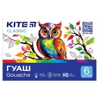 Фарба Гуаш Kite K-062 6 кольорів (4063276208286)(SC)