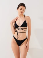 Купить Купальник низ однотонный женский GENUA LYH2591-K 40 Черный Артикул: 2000999460111 Миниатюра фотографии № 2