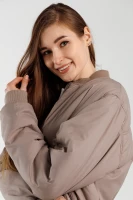 Куртка-бомбер однотонна LAWA MBC02315 S Бежевий  Фото №10