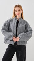 Купить Куртка для девочки 2593 128 см Серый Артикул: 2000999430459 Миниатюра фотографии № 1