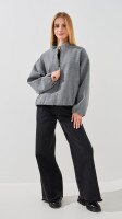 Купить Куртка для девочки 2593 128 см Серый Артикул: 2000999430459 Миниатюра фотографии № 2