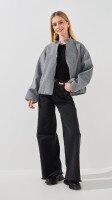 Купить Куртка для девочки 2593 128 см Серый Артикул: 2000999430459 Миниатюра фотографии № 4