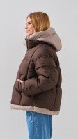Купити Куртка для дівчинки  6851 146 см Коричнево-сірий Артикул: 2000999148941 Фото мініатюра № 5