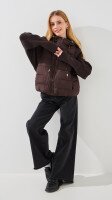 Купить Куртка для девочки 9226 140 см Коричневый Артикул: 2000999430596 Миниатюра фотографии № 2