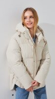 Купити Куртка для дівчинки Snowgenius 5881 140 см Молочний Артикул: 2000999146411 Фото мініатюра № 1