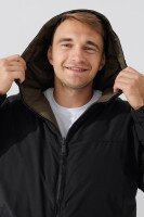 Куртка двухсторонняя однотонная мужская 9906 S Хаки с черным (2000990543622W)  Фото №2
