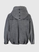Куртка джинсовая женская Zeo Basic 3640 S Светло-серый (2000990405999D)  Фото №9