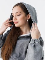 Куртка джинсовая женская Zeo Basic 3640 S Светло-серый (2000990405999D)  Фото №2