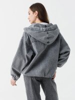 Куртка джинсовая женская Zeo Basic 3640 S Светло-серый (2000990405999D)  Фото №3