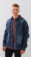 Купить Куртка джинсовая мужская Demos 9009 S Синий Артикул: 2000991067530 Миниатюра фотографии № 1