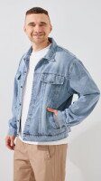 Купить Куртка джинсовая мужская GENUA G01210-0012 L Голубой Артикул: 2000999389252 Миниатюра фотографии № 4