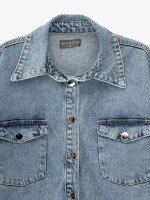 Купить Куртка джинсовая женская GENUA G01127-0005 XS Синий Артикул: 2000999590986 Миниатюра фотографии № 2
