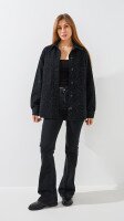 Купить Куртка джинсовая женская GENUA G01103-0016 S Черный Артикул: 2000999541681 Миниатюра фотографии № 2