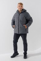 Куртка однотонная мужская 8088 3XL Серый (2000990694744W)  Фото №0