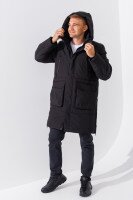 Куртка однотонная мужская 9903 XL Черный (2000990544346W)  Фото №1