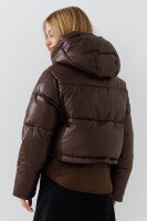 Куртка однотонная для девочки Venidise 994150 140 см Коричневый  Фото №4
