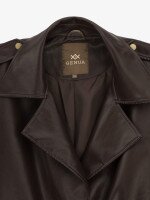 Купить Куртка однотонная из экокожи женская GENUA G01116-0065 2XL Шоколадный Артикул: 2000999595455 Миниатюра фотографии № 2