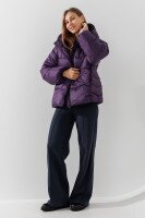 Куртка однотонная женская LAWA WBC02419 XS Фиолетовый  Фото №0