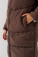 Куртка однотонная женская Towmy 3280 XL Оливково-коричневый (2000990653925W)  Фото №4